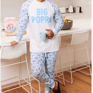 The Little Homie Men’s Big Papa Pajama Set XL Like new